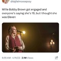 Millie Bobby Brown engage meme