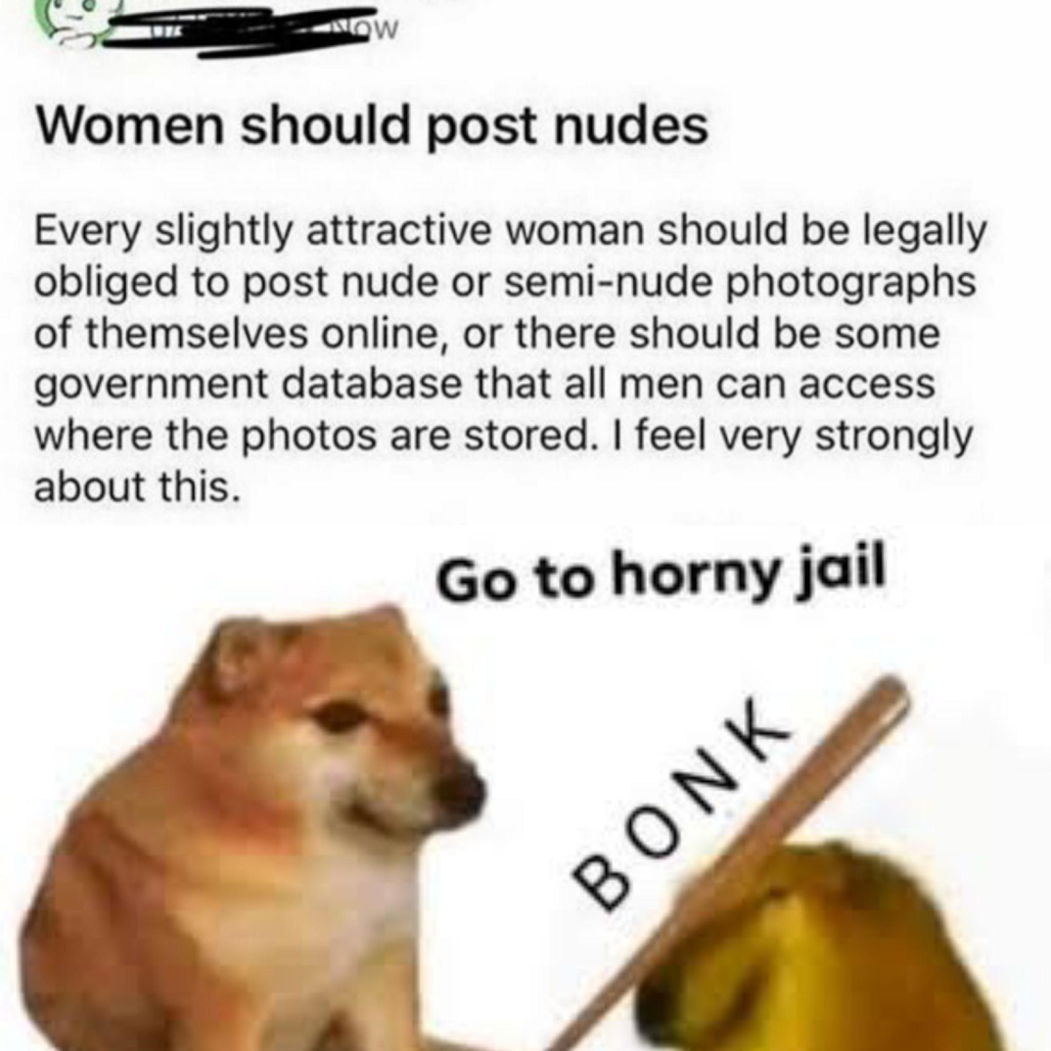 go to horny jail teen - meme