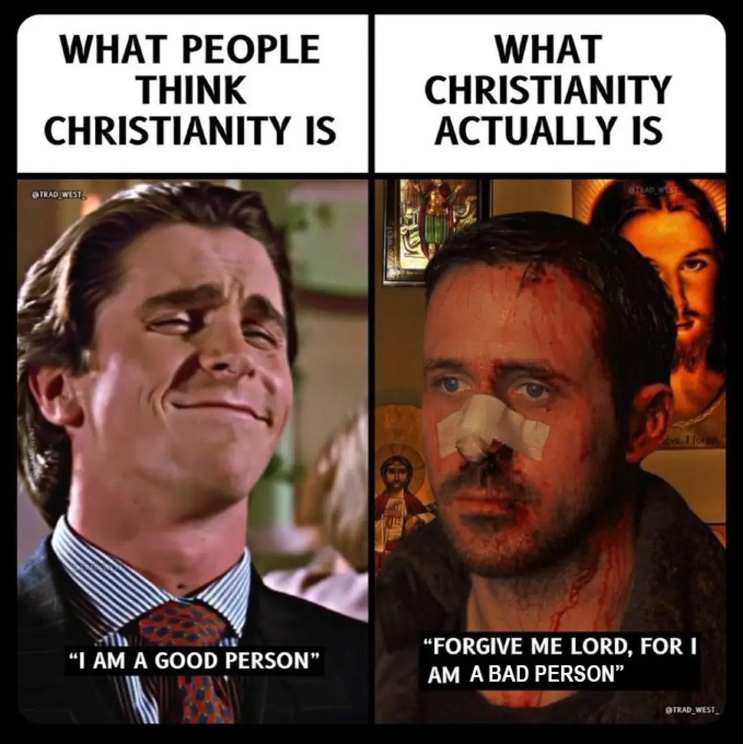 If they don't repent, they aren't Christians - meme