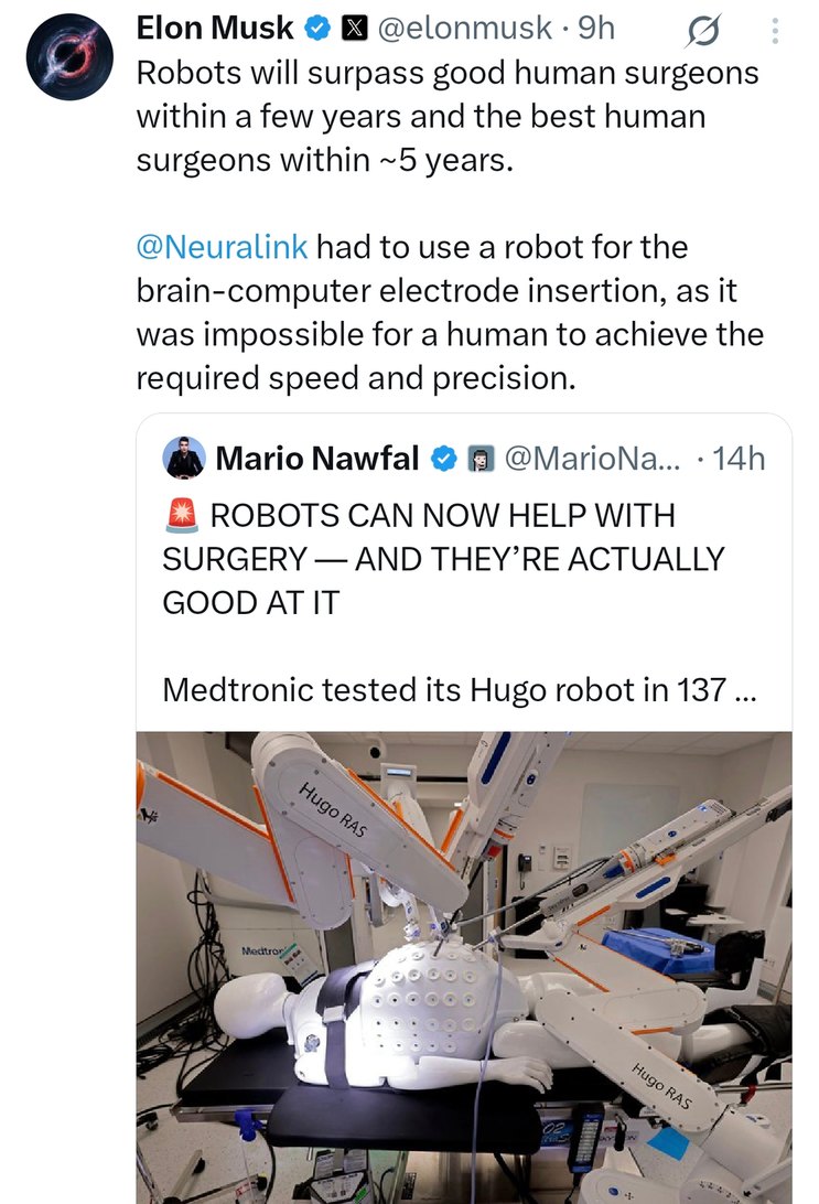Robots out here doing surgery better than humans now - meme