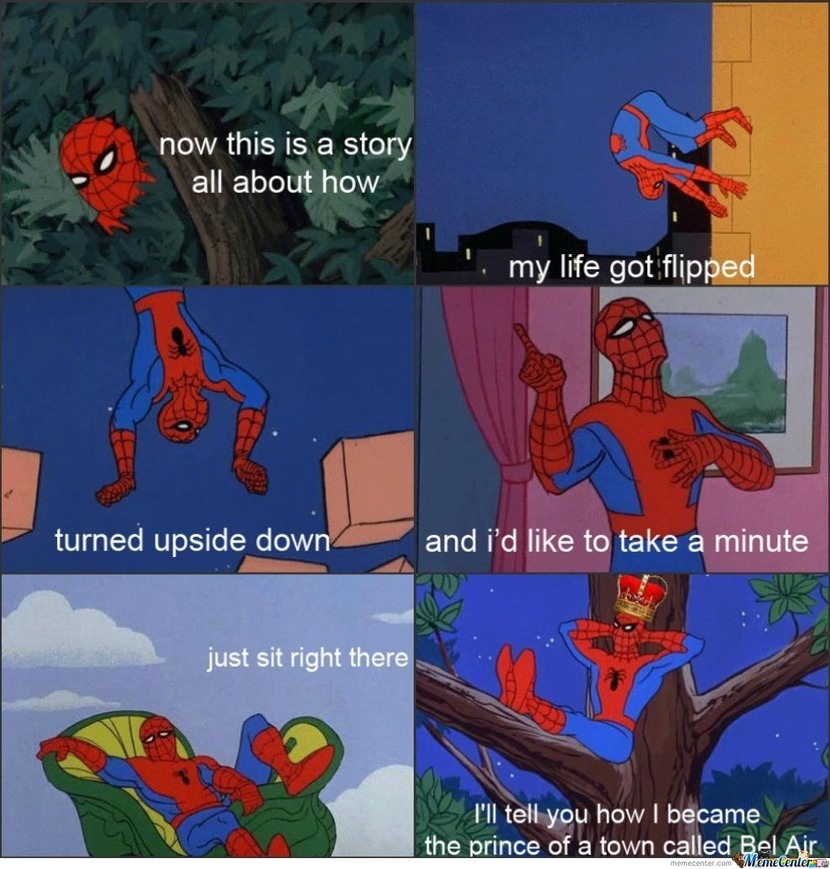 Fresh Spiderman of Bel air - meme