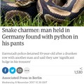 There's a snake in my pants
