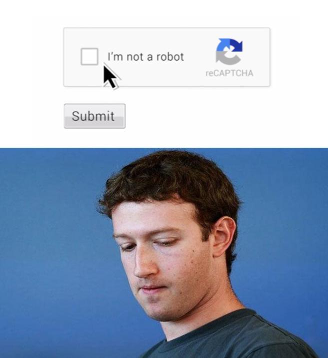 I am not a robot - meme