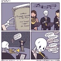 Can’t a skeleton play the trumpet because he loves it not because he’s a skeleton