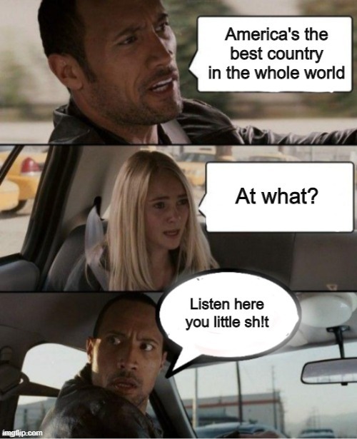 Thigs that America is the best country in the whole world at - meme