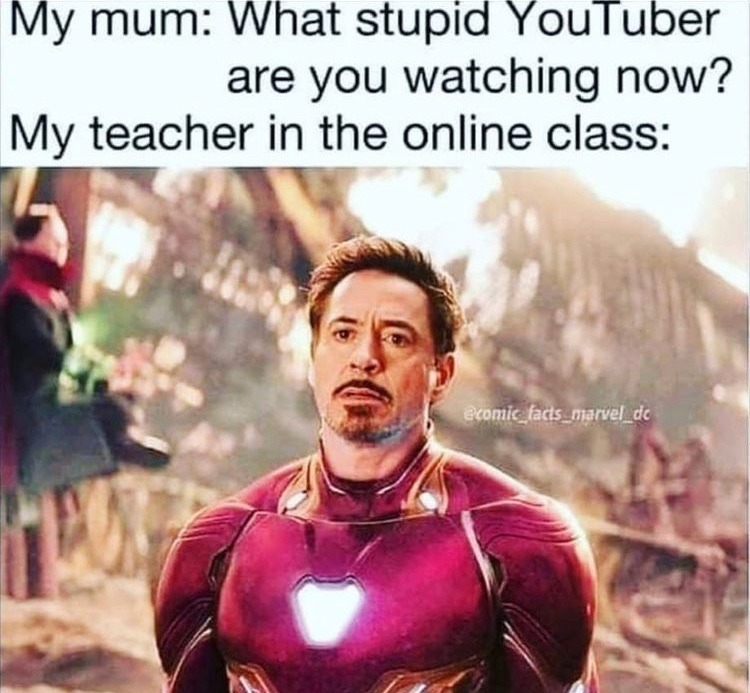 Online class is terrible - meme