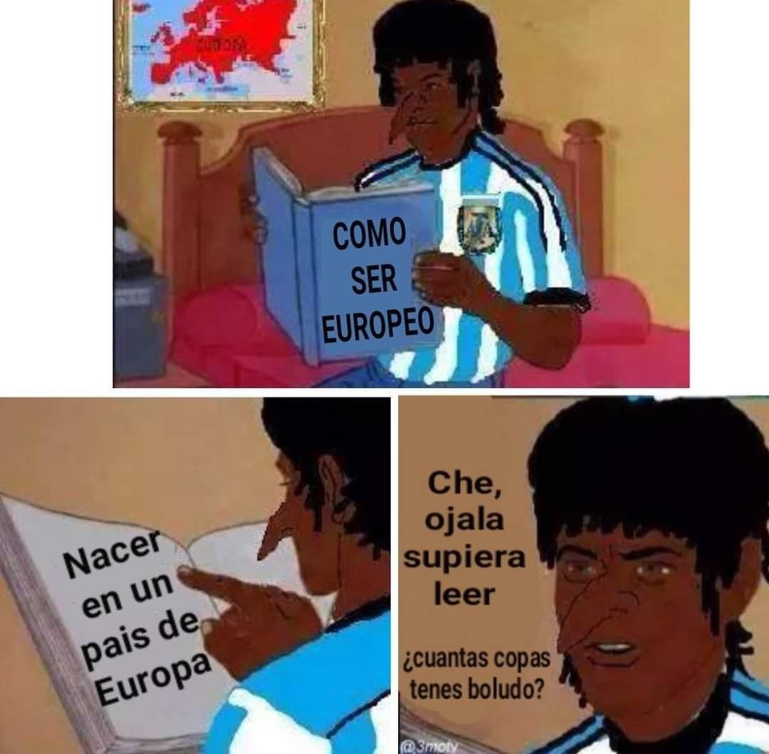 Argentina no es europeo - meme