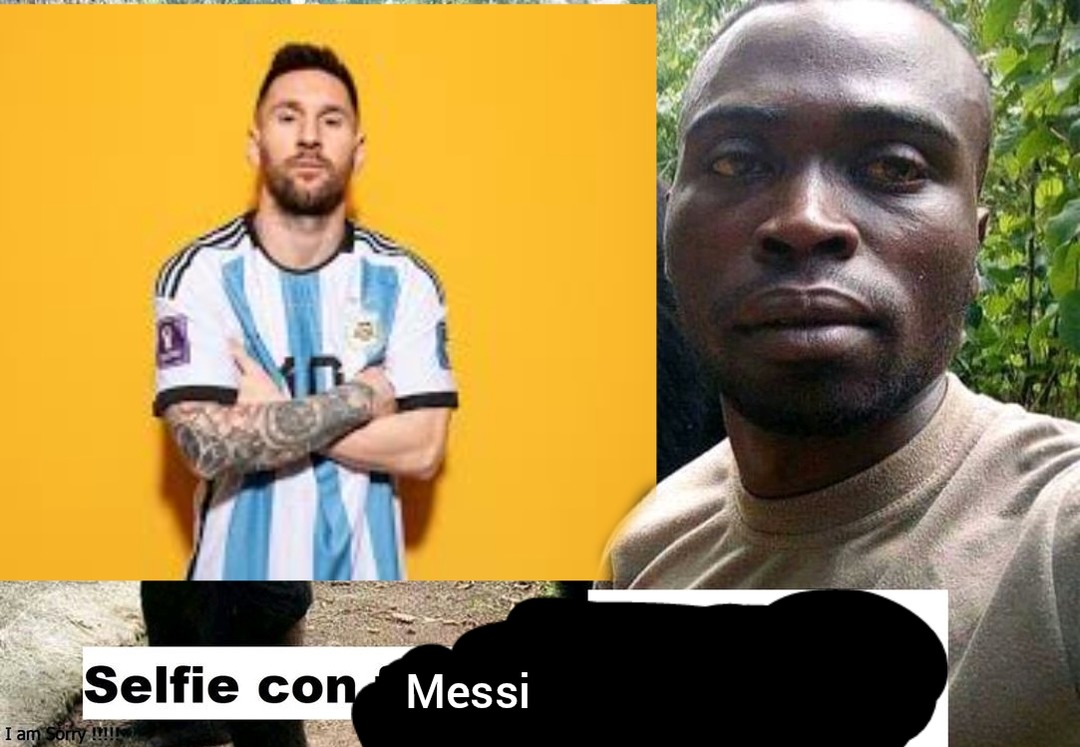 Selfie con Messi - meme
