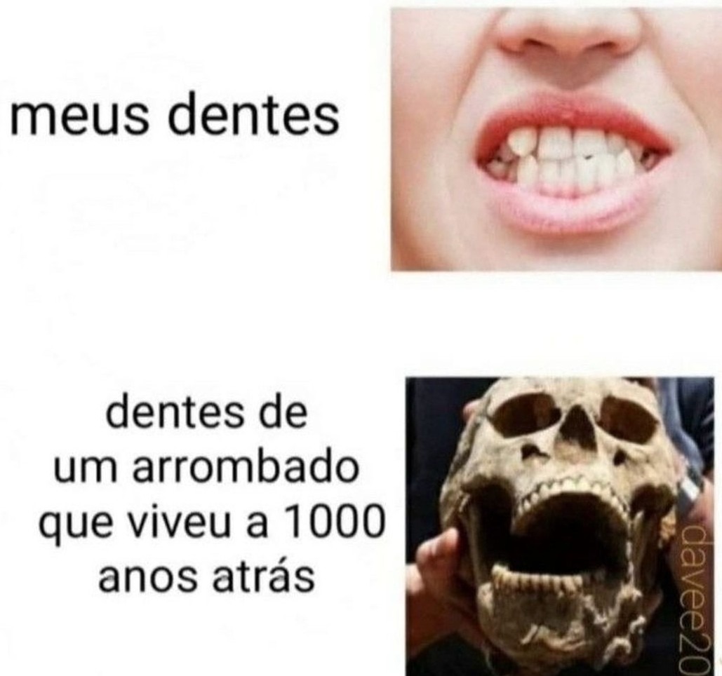 Recomendação dos dentistas vs nunca cuidou dos dentes - meme