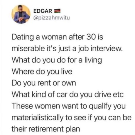Dating as a 30yo - meme