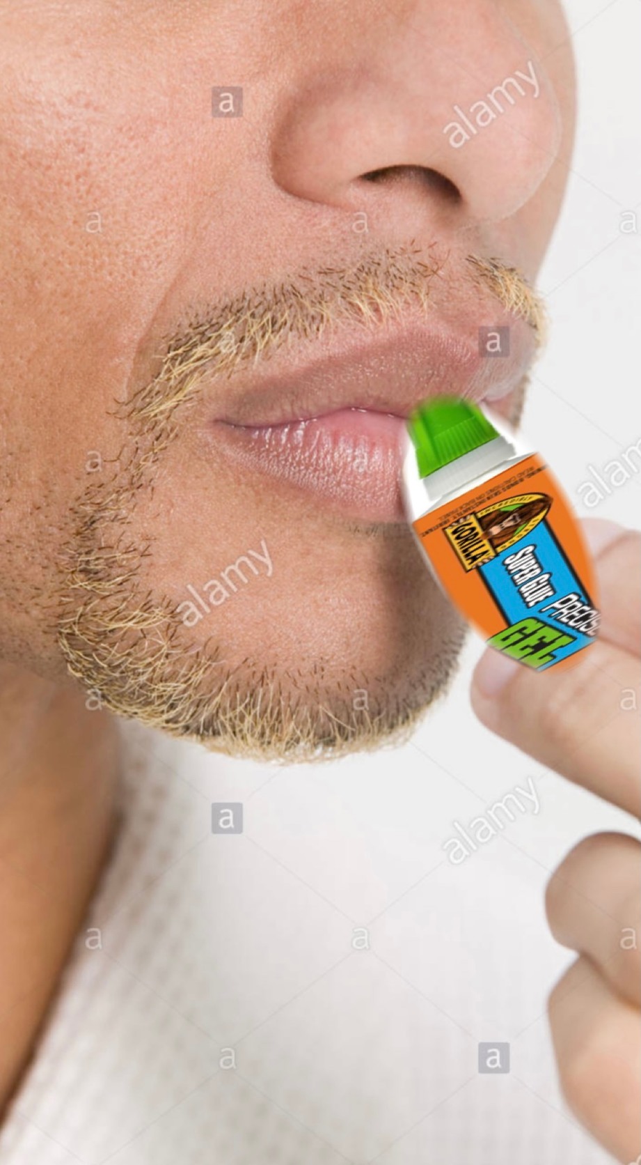gorilla glue lip balm - meme