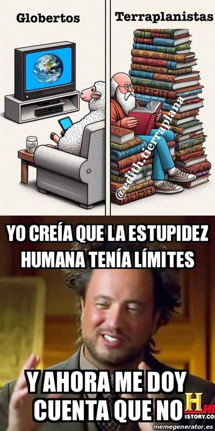 No puede haber más estupidez en una sola imagen. Meme dedicado a quine hizo la imagen de arriba.