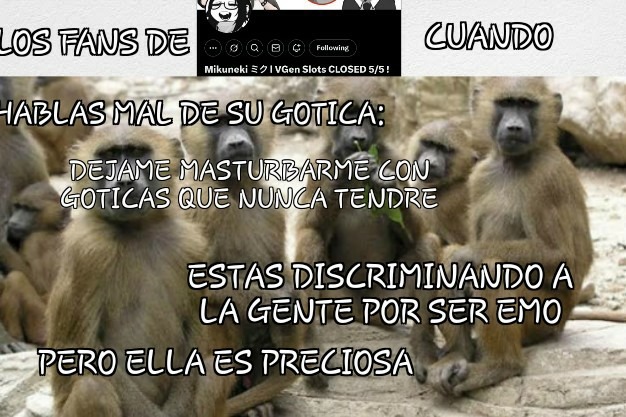 Literalmente se estan simpeando a un dibujo estos orangutakus y pajines - meme
