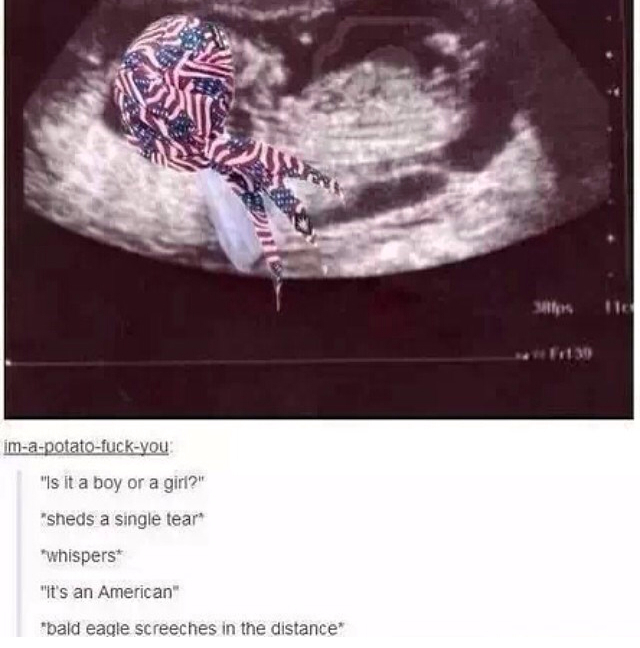 He's an American - meme