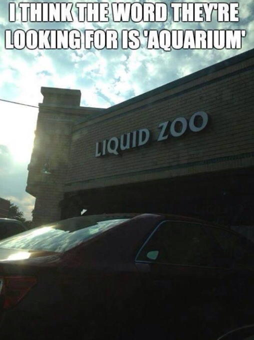 Liquid zoos these days - meme