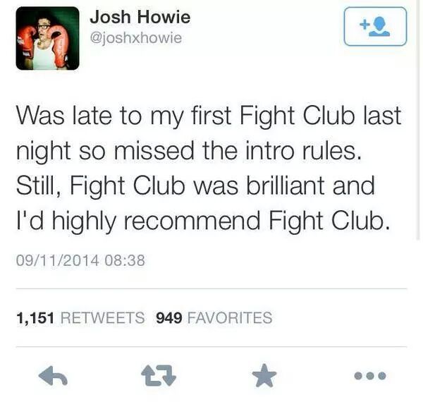 Fight Club was fun - meme