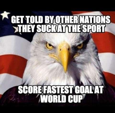 Team USA, good at war, and now soccer! - meme