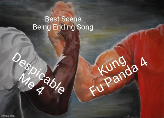 Best scene being ending song - meme