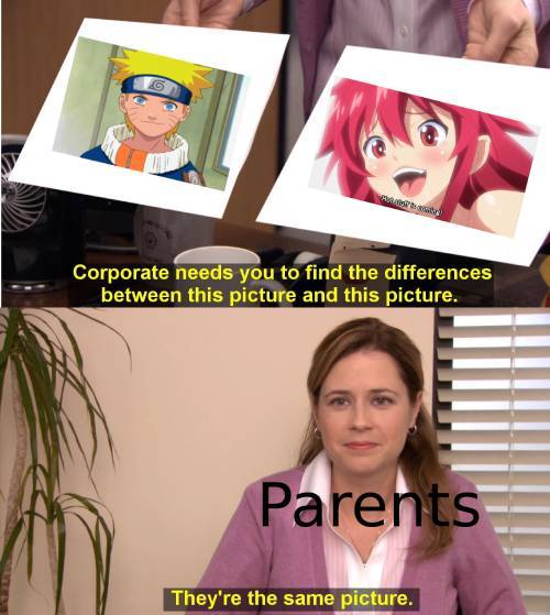 Anime vs. Hentai - meme