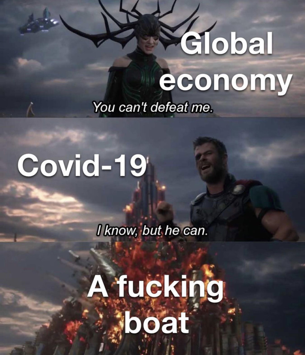 stuck boat - meme