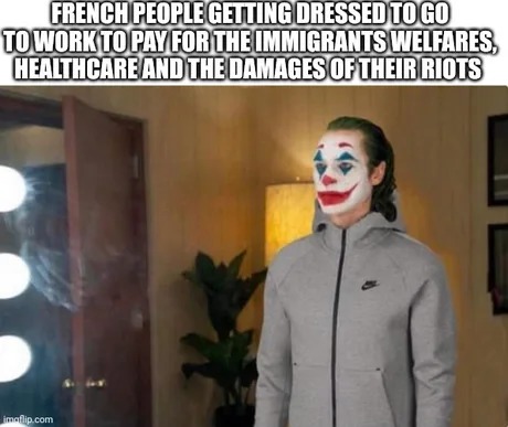 France feeling like a clown - meme