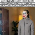 France feeling like a clown