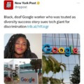 Back deaf Google worker sues them for discrimination lol
