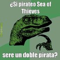 Pirata pirateando un juego pirata sobre piratas