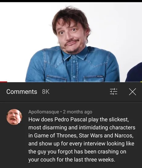 Best Pedro Pascal analysis - meme