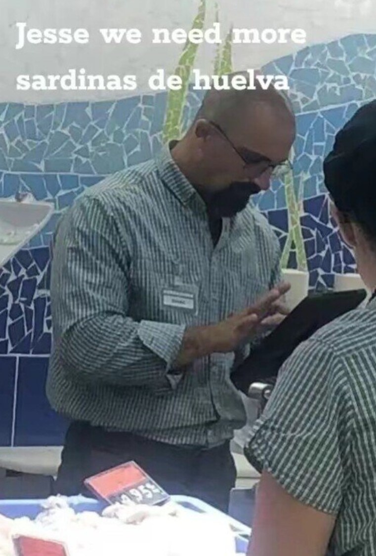 Jesse, necesitamos más sardinas de Huelva - meme