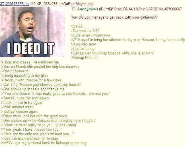 Since my other 4chan meme did so well, have another heartwarming story