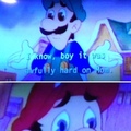 poor Mario and Green Mario's mom