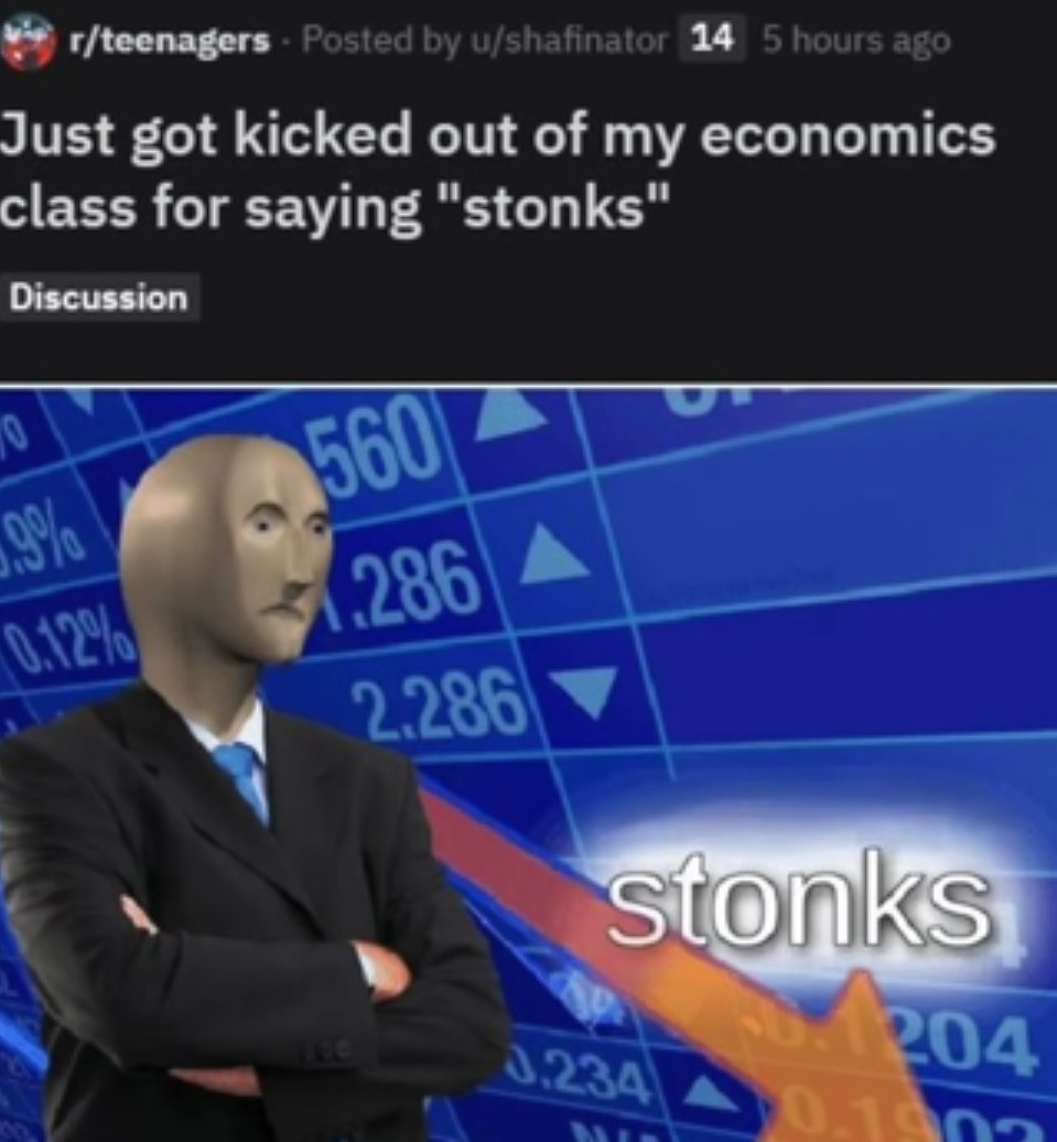 This is not stonks :*( - meme