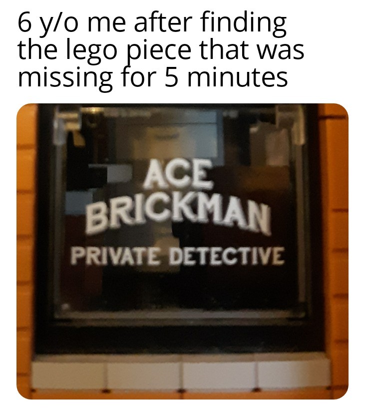 Ace Brickman at your service - meme