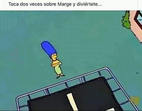 Toca 2 veces a Marge - meme
