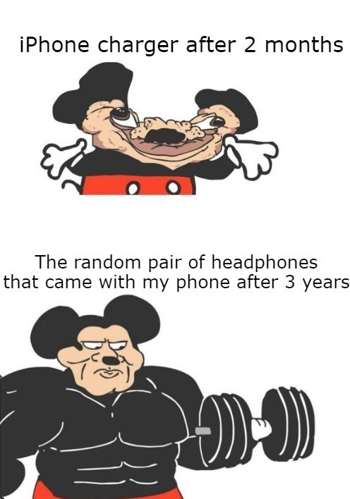 those were some damn good headphones too - meme