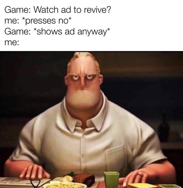 Gaming ads - meme