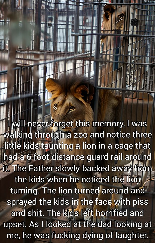 In a Cage but far from trapped. - meme