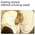 Blowing weed out & sucking