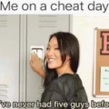 Cheat day meme