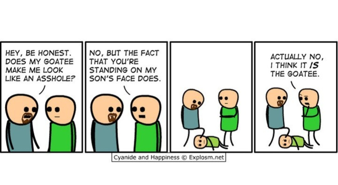 Is it the goatee? - meme