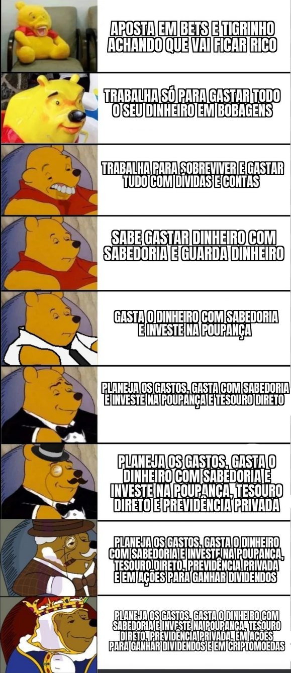 Entendam o caminho para o sucesso - meme