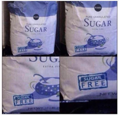 Sugar free sugar - meme