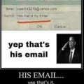 Yep, that's his email