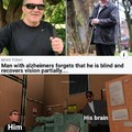 blind man alzhemier