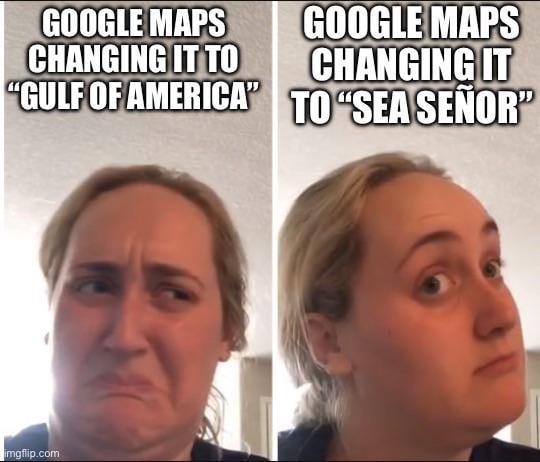 Google Maps Gulf of America - meme