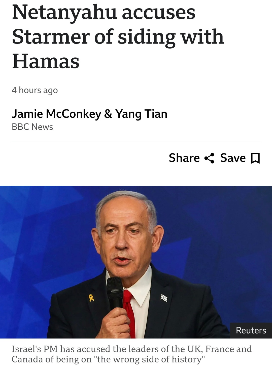 Netanyahu throws political shade on world leaders - meme
