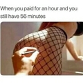 Cuando pagaste por una hora y todavia te quedan 56 minutos
