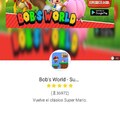 Mario copia verde estrella pero llamado Bob para que no salte el copyright juego
