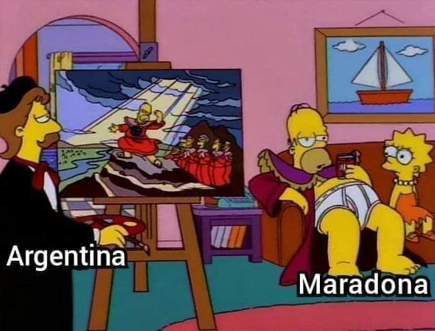 Maradona ganó un mundial - meme